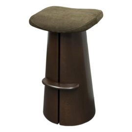 NEW Custom Made Weston Espresso Nubuck Bar Stool. Original Price: $1,950