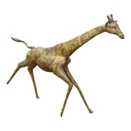 Circa 2001 Daniel Acebo Bronze Giraffe Sculpture, Signed + Numbered