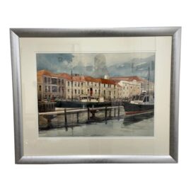Richard Bacon H. Jones & Co. Melbourne Dock Orignal Watercolor