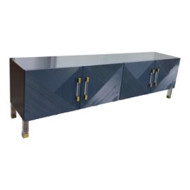 ModShop Milan Credenza in Capri Blue. Original Price: $3,000