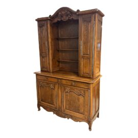 Vintage French Provincial Oak Wood Sideboard