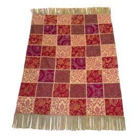 4ft 1in X 6ft Traditional Jacquard Fringed Throw