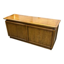 Late 20th Century Albright & Zimmerman Honey Brown Walnut Credenza