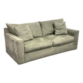 Rowe Furniture Sage Green Ultrasuede Sleep Sofa