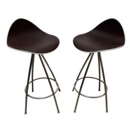 Design Within Reach Onda Swivel Counter Stools, Pair. Original Price: $1,600