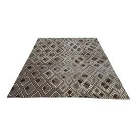 8ft X 10ft Natural African Montol Geometric Area Rug. Original Price: $10,100
