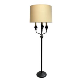 Old World Style Metal Four Light Floor Lamp
