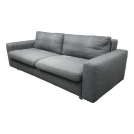 EQ3 Riva Sleep Sofa in Lana Dark Gray Wool. Original Price: $6,400