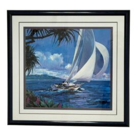 Robert Schaar "South Pacific Sailing" Framed Print