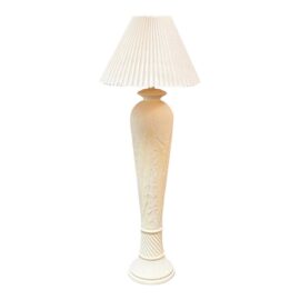 Serge Roche Style Postmodern Leaf Plaster Floor Lamp