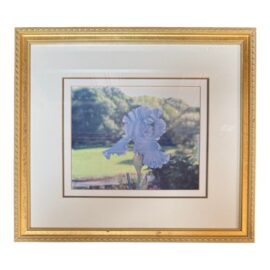 Custom Framed Blue Iris Photograph