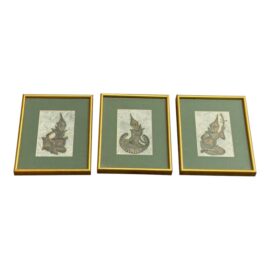 Indonesian Thai Tribal Rubbings, Set of Three