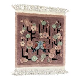 2ft × 2ft 3in Vintage Chinese Wool Area Rug