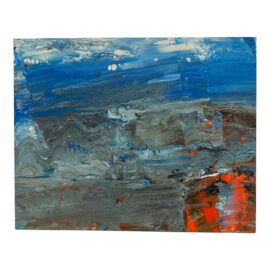 Circa 2002 Jine M. Acrylic on Canvas Artwork, Signed
