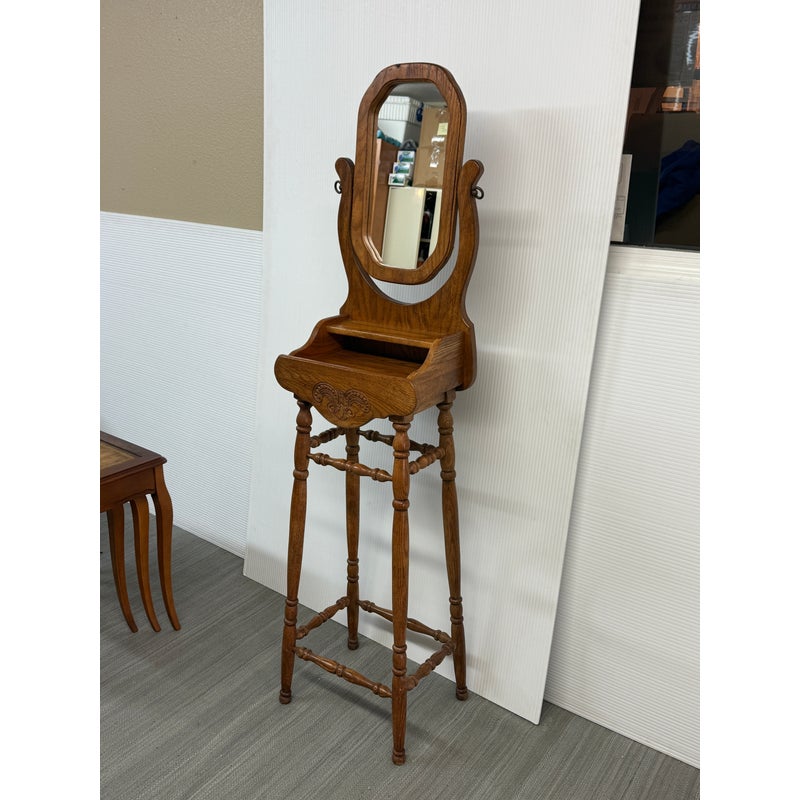 Pulaski Furniture Vintage Oak Shaving Stand - Design Plus Gallery