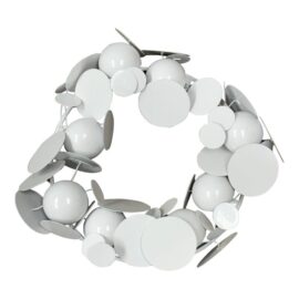 Kenneth Wingard White Metal Wreath Art