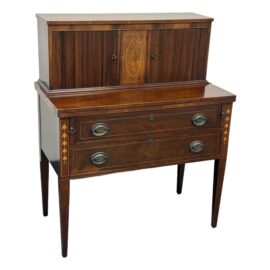 Paine Furniture Company Federal Style Mahogany Tambour Secretary