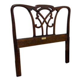 Twin Size Henredon Chippendale Mahogany Headboard
