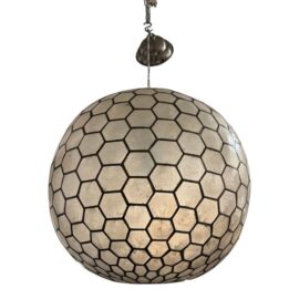 Serena & Lily Capiz Shell Honeycomb Pendant. Original Price: $2,100
