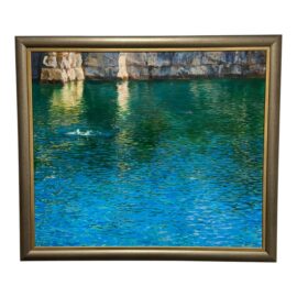 Circa 2008 GrażYna Smalej "A Swim", Signed + Dated. Original Price: $1,500