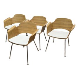 Stylex Quest Bentwood Arm Chairs, Set of Four