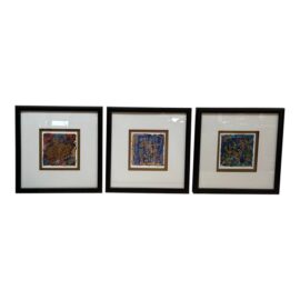 John Richard for Dyann Gunter Collection Golden Circles, Set of Three