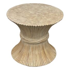 Vintage McGuire Style Sheaf of Wheat Pedestal