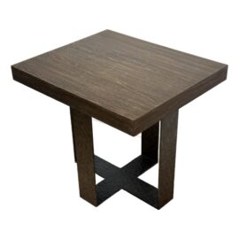 Robert James Zuma Walnut + Steel Occasional Table. Original Price: $3,000