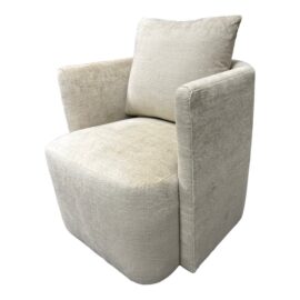 NEW Custom Hewn Workshop Pigalle Chair on Casters + Rose Tarlow Luciana in Sanderling Upholstery. Original Price: $5,150.