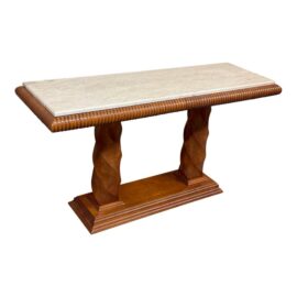 Century Furniture Grand Tour Collection Travertine Console Table