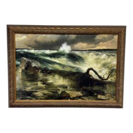 Thomas Moran "Rapids Above Niagara" Framed Hudson River School Print