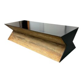 Thomas Bina Sculptural Wood Coffee Table.  Original Price: $3,200