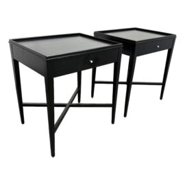 Celerie Kemble for Woodbridge Furniture Stockwell Nightstands, Pair. Original Price: $2,300