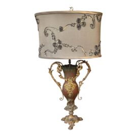 Antique 19th Century Victorian Neptune Table Lamp