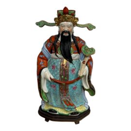 Vintage Chinese Ceramic Figure of Lu Xing