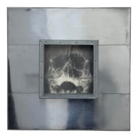 Circa 1990 Dougken "Vanity" Graphite on Paper Art Work in Metal Frame