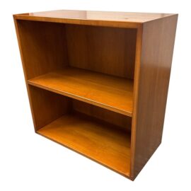 Custom Made Cherry Wood Finish Bookshelf