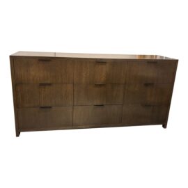 Custom Made Contemporary Dark Walnut Dresser. Original Price: $1,800