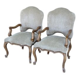 Kreiss Furniture Palazzo Arm Chairs, Pair. Original Price: $8,200