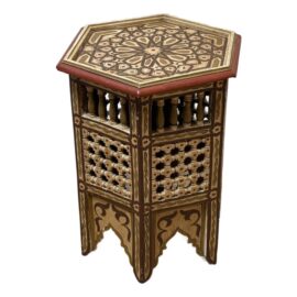 Moroccan Style Hexagonal Side Table