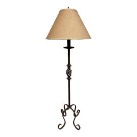Vintage Scroll Iron Floor Lamp