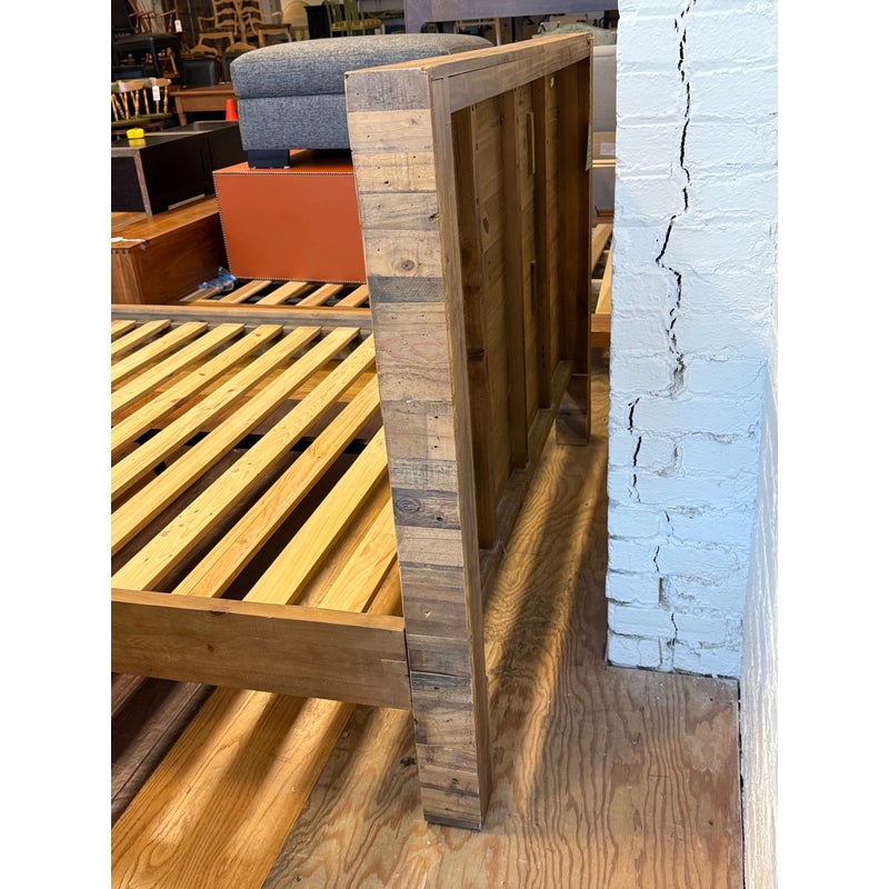Queen Size West Elm Emmerson Reclaimed Wood Bed Frame. Original