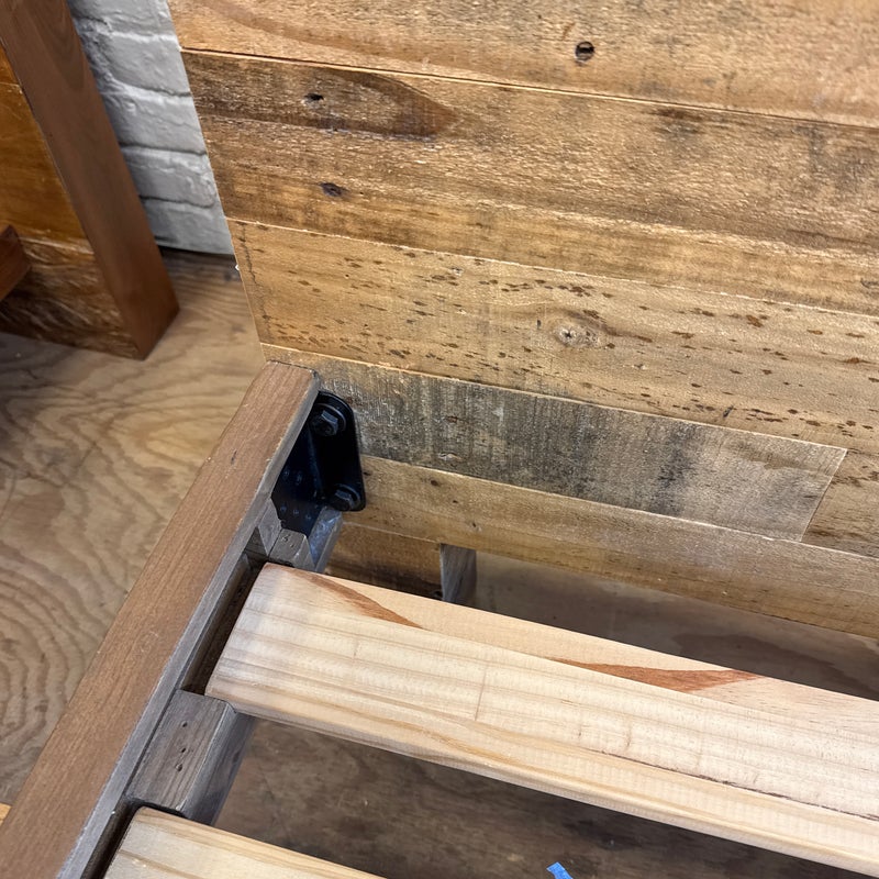 Queen Size West Elm Emmerson Reclaimed Wood Bed Frame. Original