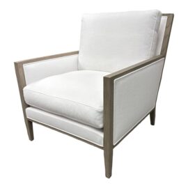 Restoration Hardware French Comtemporary Track Arm Low Back Chair. Original Price: $2,700