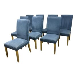 Restoration Hardware Hudson Dining Chairs, Set of Eight. Original Price: $3,600
