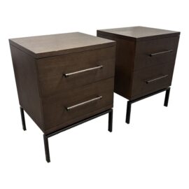 West Elm Nash Nightstands, Pair. Original Price : $800