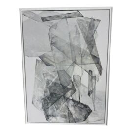Dylan Gray "Boulders I" Graphic Art Print on Canvas, Framed. Original Price: $600