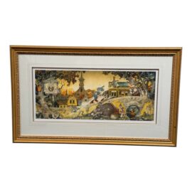 Daniel Merriam "Rise and Shine" Limited Edition Original Print 2 of 100, Signed + Framed. Original Price: $2,400