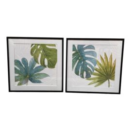 Lisa Audit “Tropical Blush VII" + “Tropical Blush VIII”Framed Prints, Pair