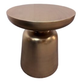 West Elm Antique Brass Finished Martini Side TAble. Original Price: $180